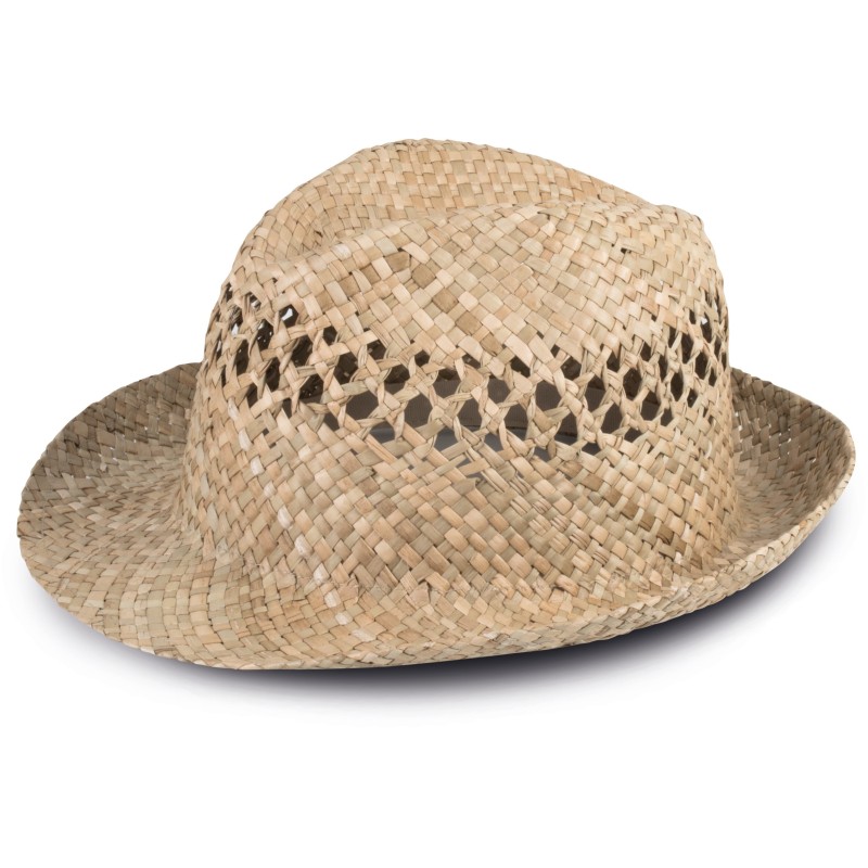 Chapeau Panama tressé Natural FACE SIDE