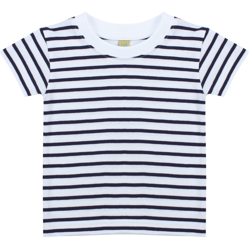 T-shirt rayé manches courtes White / Oxford Navy FACE